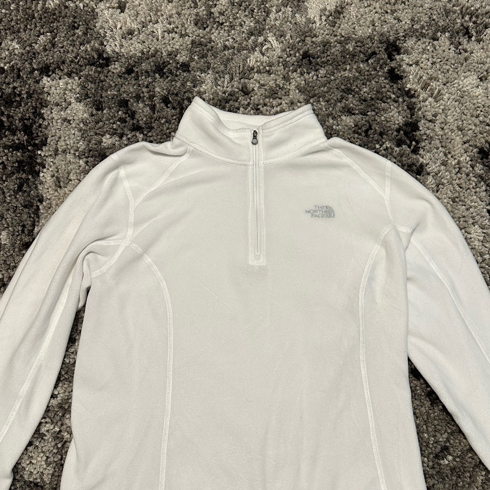 The North Face long sleeve Quarter Zip fleece jacket Size Medium